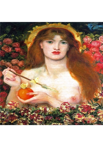 Rossetti Leighton Waterhouse Kadınları Doğal Taş Bardak Altlığı 4'lü Set - Natural Stone Coasters - Taş Çok Renkli