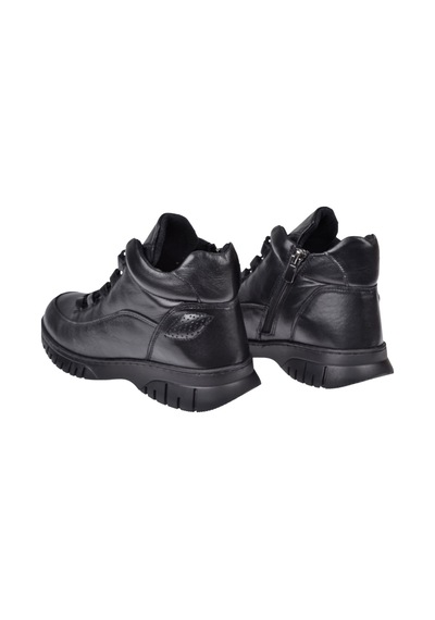 New Diamond Hakiki Deri Comfort Kısa Kadın Bot Nd-25604 Siyah