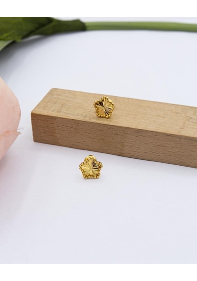 22 Ayar Altın 1,2 Gram Yonca Kadın & Çocuk Küpe LKKP1052