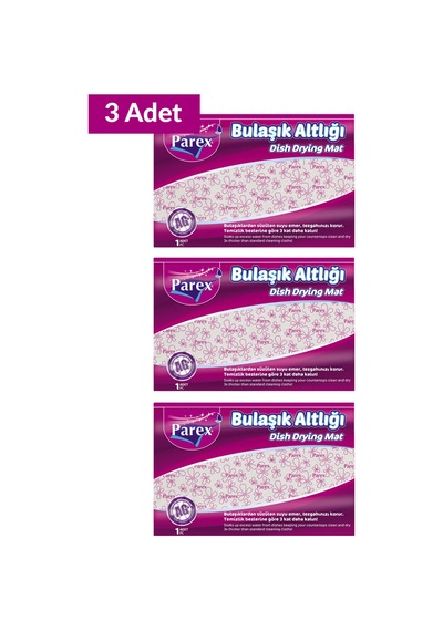 Bulaşık Altlığı 46 X 30 Cm Üçlü Set