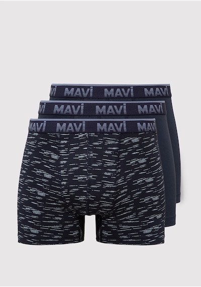 Mavi - 3lü Lacivert Boxer 0910612-83097 Lacivert