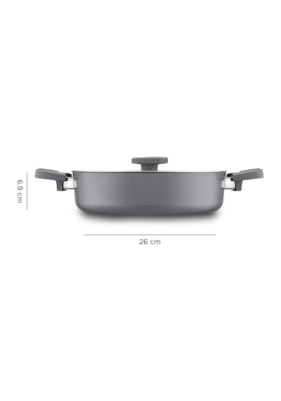 Jumbo Swiss Crystal Grey 7 Parça Tencere Seti Gri