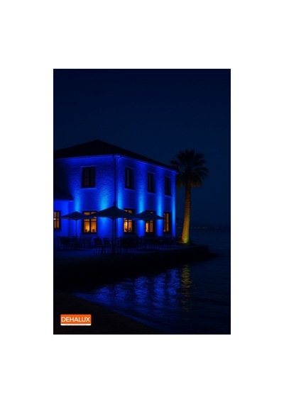 20cm 6w Led Wallwasher Mavi Dış Cephe, Minare, Bahçe Aydınlatma Iç-dış Kullanım Ip65
