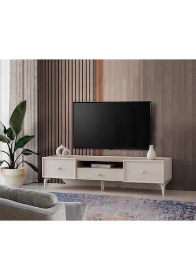 Petra Çekmeceli Tv Sehpası 180x48x45 Bej