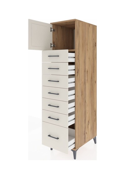 Kronos Dolap Tek Raflı 7 Çekmeceli Tek Kapaklı 44x59x182 Çam-aytaşı Atlas Çam Kronos Dolap Tek Raflı 7 Çekmeceli Tek Kapaklı 44x59x182 Çam-aytaşı Atlas Çam