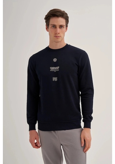 Cazador 3 İplik Erkek Lacivert Sweatshirt 5222 Lacivert