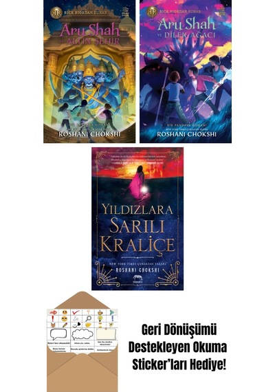 Aru Shah Ve Altın Şehir + Aru Shah Ve Dilek Ağacı + Yıldızlara Sarılı Kraliçe