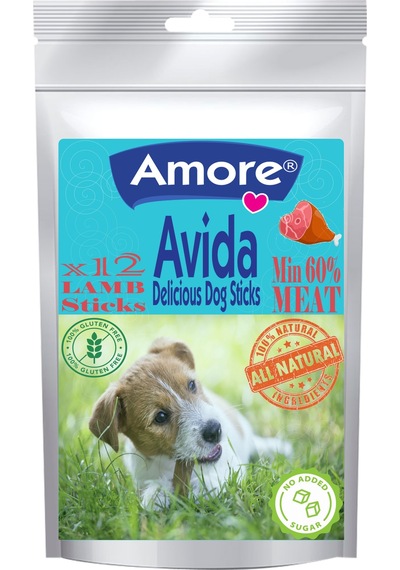 Avida 12li Tahılsız Kuzulu Sticks,koyu-renk Tüy Köpek Şampuanı