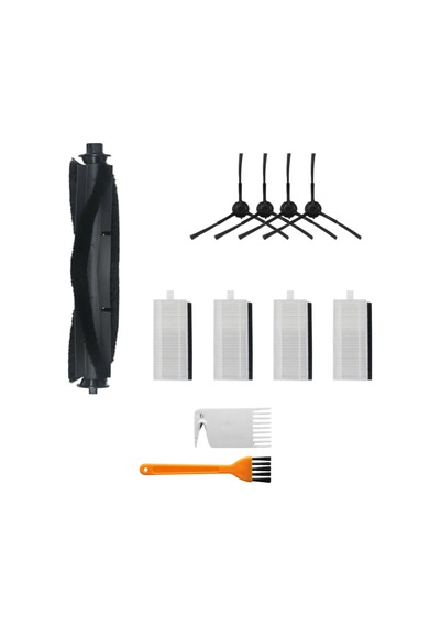 Asgard Grup Viomi S9-m7 Pro-m7 Max-m8 Pro İle Uyumlu 1 Ana Fırça, 4 Filtre, 4 Siyah Yan Fırça 2 Tarak Pkt-asgs000215