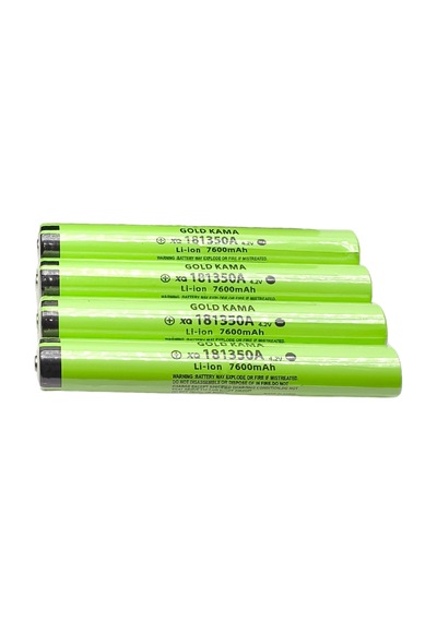 181350a 7600mah 4.2v Li-ion Şarjlı Pil - 4 Adet 13.2 Cm Uzunluk - 92 Gram - Dev Boy