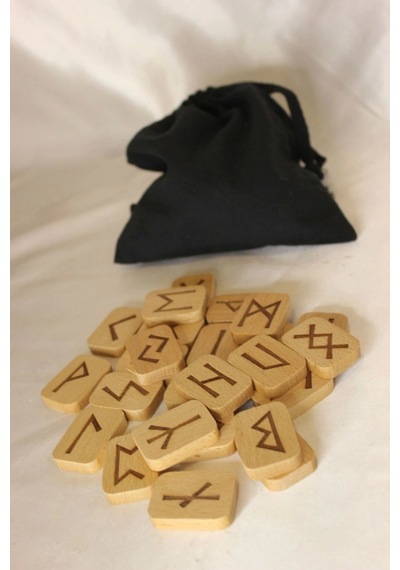 Run Taşları Rune Taşları Ahşap Rune Alfabesi Nordic Runes