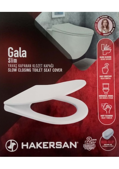 Hakersan Gala Yavaş Kapanan Klozet Kapağı Diğer