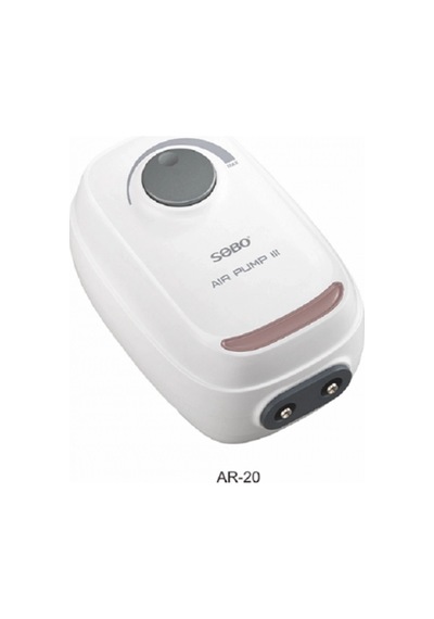 Sobo Ar-20 Ayarlanabilir Sessiz Çift Çıkışlı Akvaryum Hava Motoru 4w 2x3.5 L/dk