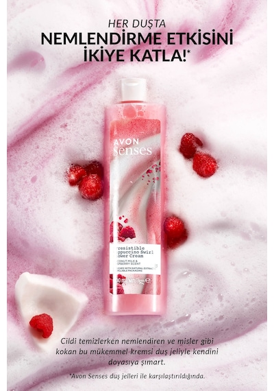 Avon Senses Hindistan Cevisi Sütü Ve Böğürtlen Kokulu Duş Kremi 2 x 500 ML