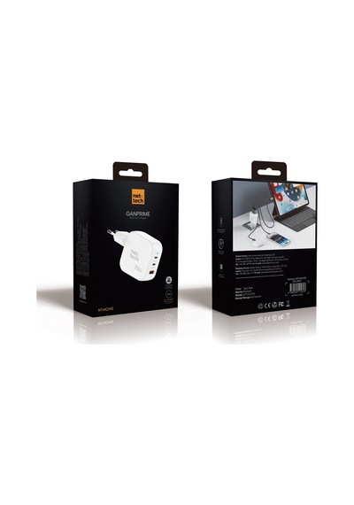 Nettech Nt-hch10 70w Pd+qc Ganprime Şarj Aleti Beyaz