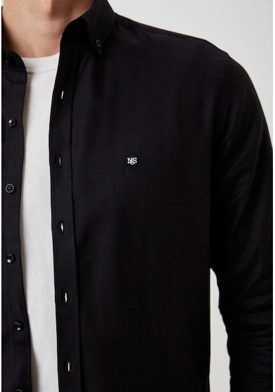 Erkek Gömlek Pamuklu Siyah Ön Pat'lı Slim Fit Düğmeli Yaka Logo Detaylı Gömlek Ncs Jeans 7276-siyah Siyah Erkek Gömlek Pamuklu Siyah Ön Pat'lı Slim Fit Düğmeli Yaka Logo Detaylı Gömlek Ncs Jeans 7276-siyah Siyah
