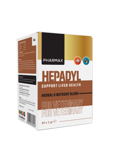 Pharmax Hepadyl 30 Şase Kedi Ve Köpek Karaciğer Destek Takviyesi Silimarin, Enginar & Detoks Tozu