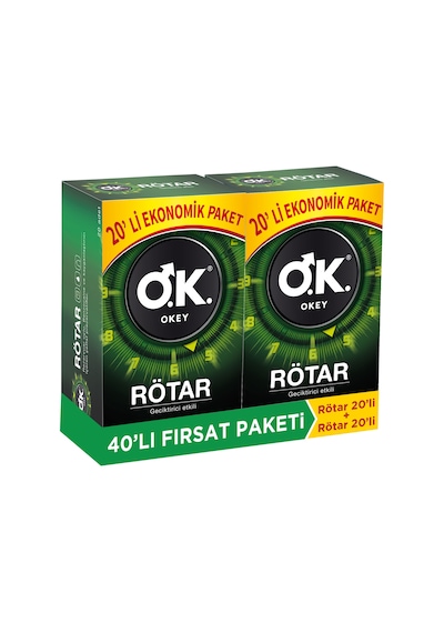 Okey Rötar Prezervatif 2 x 20'li