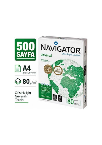 A4 Fotokopi Kağıdı Navigatör 80 Gr 500 Lü 1 Paket