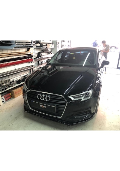 Audi A3 Lip 2013-2016 8v Hb Sedan Ön Lip Piano Black