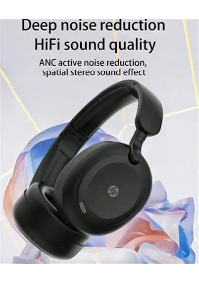 Hp H231a Kablosuz Kulak Üstü Bluetooth Kulaklık V5.3 Siyah Mikrofonlu, Çift Cihaz Desteği Kdo