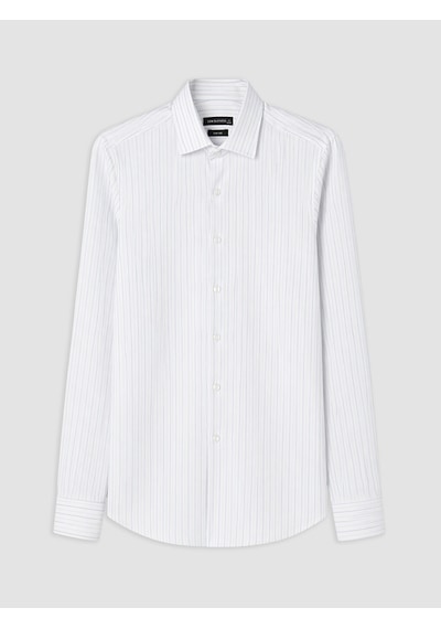 Lcw Busıness Mavi Slim Fit Çizgili Oxford Erkek Gömlek