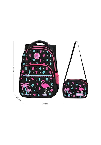 Waddell Flamingo Ilkokul Sırt Çantası Pembe - Siyah
