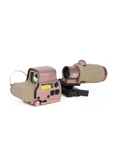 558-g43 Xps2 Hedef İşaretleyici Red Dot - Holografik Nişangâh, 5x Büyütmeli Set Çöl Rengi Çok Renkli