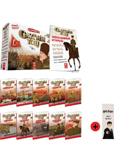 3. 4. Sınıf Hikaye Kitabı Seti Model Yayınları Gazi'nin Yolu + Kişiye Özel İsimli Harry Potter Kitap Ayracı