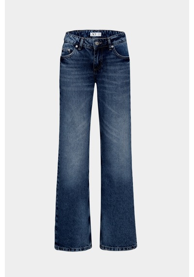 Açelyaokcu Low Waist Straight Düşük Bel Jean Lacivert
