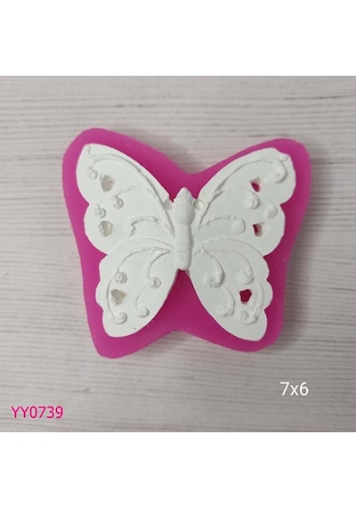 Yy0739 Kanatları Kalp Delikli Kelebek Silikon Kalıp