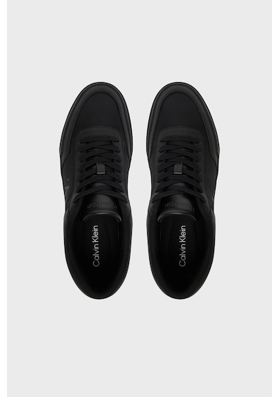 Calvin Klein Deri Logolu Sneaker Ayakkabı Hm0hm023260gj Erkek Ayakkabı Hm0hm02326 0gj Siyah