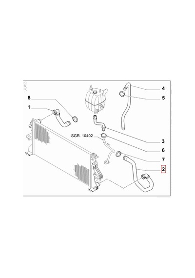 Ducato3 Radyatör Alt Hortum 1342722080 11657