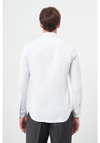 İmza Beyaz Uzun Kol Düz Bez Ayağı Yarım İtalyan Yaka Cepsiz Pamuklu Classic Slim Fit Gömlek 1004245211 Beyaz İmza Beyaz Uzun Kol Düz Bez Ayağı Yarım İtalyan Yaka Cepsiz Pamuklu Classic Slim Fit Gömlek 1004245211 Beyaz