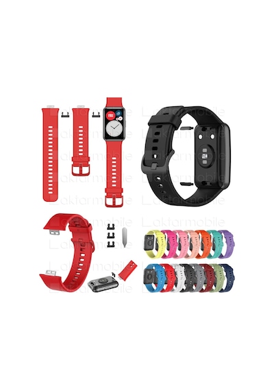 Huawei Watch Fit Silikon Kordon Premium Spor Kayış - 14 Renk