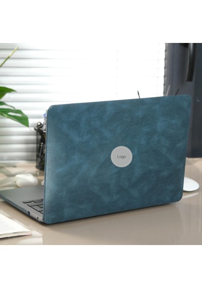 Macbook Pro 13 İnç Kılıf A2338 M1 M2 Uyumlu Deri Dokulu Sert Koruyucu Hard Case A1706 A1708 A1989 A2159 A2251 A2289 Lacivert Belirtilmemiş