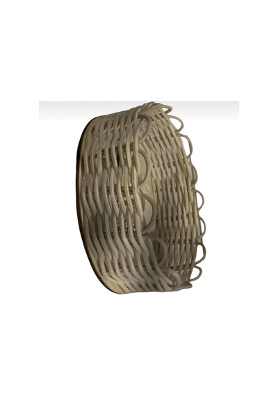 Bambu Ekmek Sepeti, Takı Toka Sepeti 12 x 15 x 6 CM Kahverengi