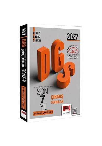 Yargı 2027 Dgs Sayısal-sözel Yetenek Tamamı Çözümlü Son 7 Yıl Çıkmış Sorular Yargı Yayınları