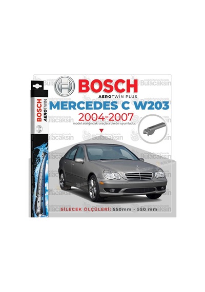 Mercedes C W203 Muz Silecek Takımı 2004-2007 Bosch Aerotwin