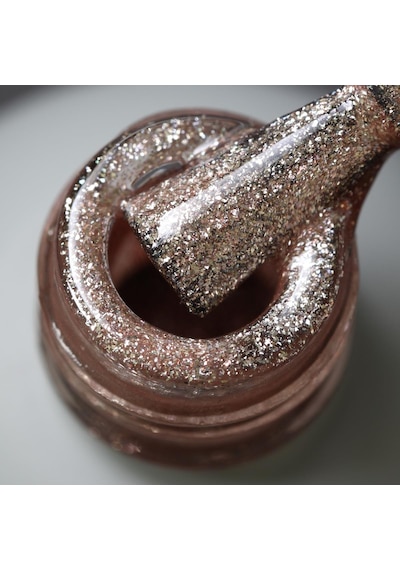 Momo Professional Glitter Kalıcı Oje G004 Rose Gold 14 Ml