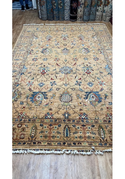 El Dokuma Afghan Halısı Haki