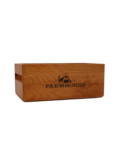 Farmhouse Ahşap Organizer 25cm X 16cm Genişlik, 9cm Yükseklik Çok