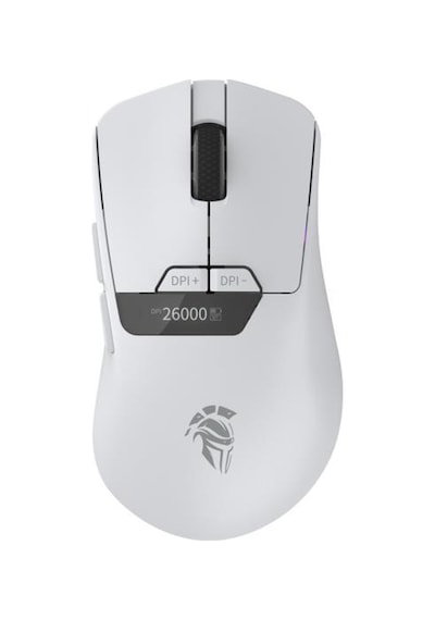 Throne Raito Reflex 26000 Dpi Pixart Paw 3395 Oled Ekran & Makro Yazılım Ptfe Kaplama 59gr Rgb Kablosuz Gaming Mouse 2.4ghz + Bt + Type-c - Beyaz - Teşhir