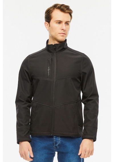 Uniprom Softshell Mont Içi Polarlı Su Ve Rüzgar Geçirmez Pro Model Siyah Erkek Siyah