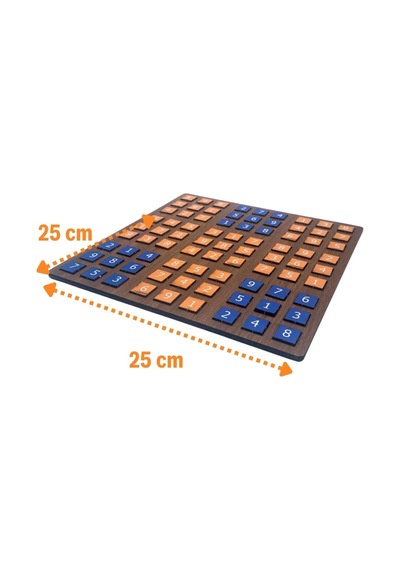 Beeri 9 Bölümlü Ahşap Sudoku Eğitici Oyun Seti