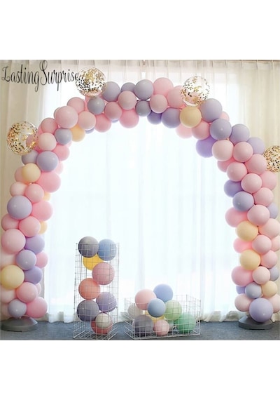 Makaron Balonlu Zincir Balon Seti 5 Mt Zincir 125 Balon Karışık K