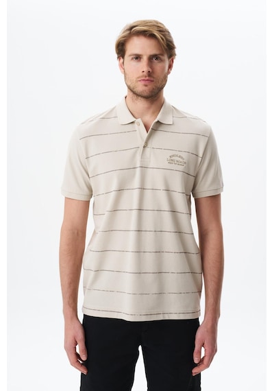 AR-MA Arma Erkek Basic Regular Fit % 100 Pamuk Pike Polo Yaka Tişört Y29374355702 Bej