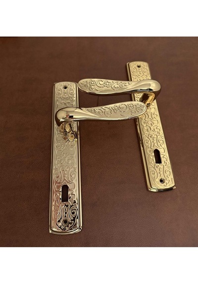 Özen Handles İmza Titanyum Zk19 Zamak Aynalı Oda Kapı Kolu 1 Takım
