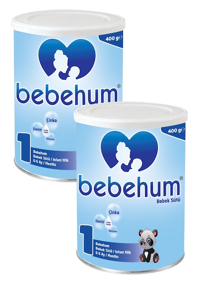 Bebehum 1 Numara Teneke Bebek Sütü 0-6 Ay 400 gr x 2 Adet