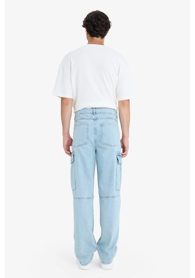 Defacto %100 Pamuk Relax Fit Rahat Kesim Düz Paça Kargo Cepli Jean Yıkamalı Pantolon F2381AX25SP Mavi Defacto %100 Pamuk Relax Fit Rahat Kesim Düz Paça Kargo Cepli Jean Yıkamalı Pantolon F2381AX25SP Mavi